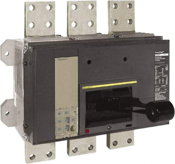 Square D - 1600 Amp, 600 VAC, 3 Pole, Panel Mount Molded Case Circuit Breaker - Electronic Trip, Multiple Breaking Capacity Ratings, 3/0 AWG - A1 Tooling