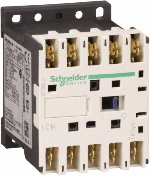 Schneider Electric - 4 Pole, 220 to 230 Coil VAC at 50/60 Hz, 16 Amp at 690 VAC and 20 Amp at 440 VAC, Nonreversible IEC Contactor - BS 5424, CSA, IEC 60947, NF C 63-110, RoHS Compliant, UL Listed, VDE 0660 - A1 Tooling