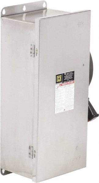 Square D - 100 Amp, 600 VAC/VDC, 3 Pole Nonfused Safety Switch - NEMA 12, 3, 3R, 4 & 4X, 40 hp at 600 VAC, 50 hp at 600 VDC (Single Phase), 100 hp at 600 VAC, 50 hp at 600 VDC (Triple Phase) - A1 Tooling