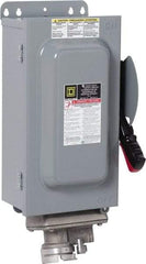 Square D - 30 Amp, 600 VAC, 3 Pole Fused Safety Switch - NEMA 12 & 3R, 7.5 hp at 480 VAC, 5 hp at 250 VDC (Single Phase), 20 hp at 600 VAC, 10 hp at 600 VDC (Triple Phase) - A1 Tooling