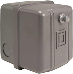 Square D - 1, 7, 9 and 3R NEMA Rated, 30 to 50 psi, Electromechanical Pressure and Level Switch - Adjustable Pressure, 575 VAC, L1-T1, L2-T2 Terminal, For Use with Square D Pumptrol - A1 Tooling