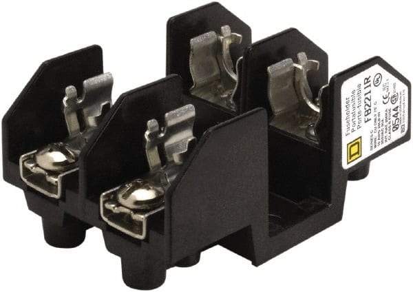 Square D - 2 Pole, 250 Volt, 30 Amp, Surface Mount Fuse Holder - Compatible with R Class Fuse - A1 Tooling