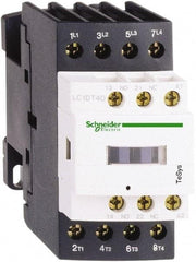 Schneider Electric - 4 Pole, 24 Coil VAC, 32 Amp at 440 VAC, Nonreversible IEC Contactor - Bureau Veritas, CCC, CSA, CSA C22.2 No. 14, DNV, EN/IEC 60947-4-1, EN/IEC 60947-5-1, GL, GOST, LROS, RINA, RoHS Compliant, UL 508, UL Listed - A1 Tooling