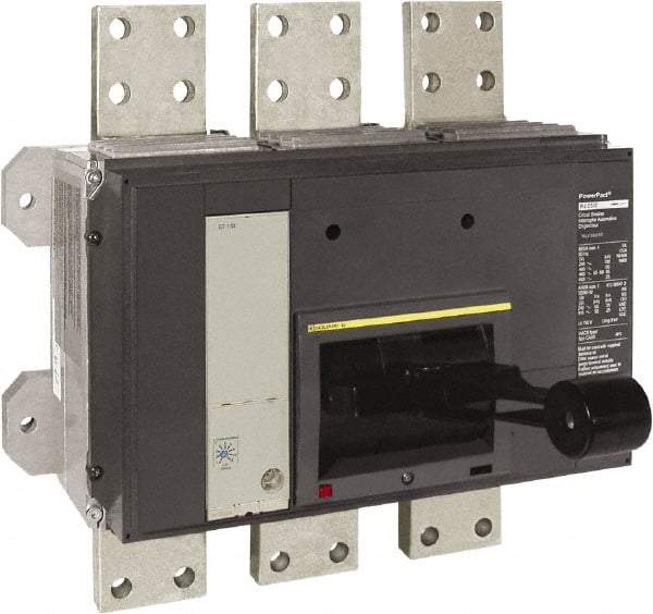 Square D - 1200 Amp, 600 VAC, 3 Pole, Panel Mount Molded Case Circuit Breaker - Electronic Trip, Multiple Breaking Capacity Ratings, 3/0 AWG - A1 Tooling