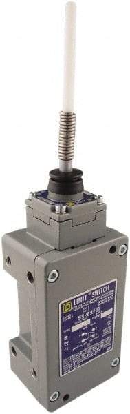 Square D - DPDT, 2NC/2NO, 600 Volt, Screw Terminal, Cat Whisker Actuator, General Purpose Limit Switch - 1, 2, 4, 6, 12, 13, 6P NEMA Rating, IP67 IPR Rating - A1 Tooling