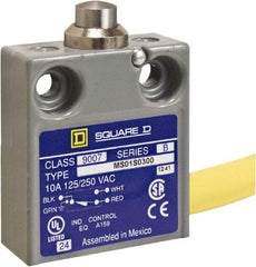 Square D - SPDT, NC/NO, 240 VAC, Prewired Terminal, Plunger Actuator, General Purpose Limit Switch - 1 NEMA Rating, IP20 IPR Rating, 18 Ounce Operating Force - A1 Tooling