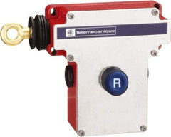 Telemecanique Sensors - 10 Amp, NO/NC Configuration, Left Hand Operation, Rope Operated Limit Switch - Pushbutton Reset, Cable Pull, No Pilot Light, 300 VAC - A1 Tooling