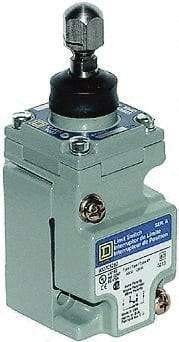 Square D - SPDT, NC/NO, 600 Volt Screw Terminal, Plunger Actuator, General Purpose Limit Switch - 1, 2, 4, 6, 12, 13, 6P NEMA Rating, IP67 IPR Rating - A1 Tooling