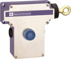 Telemecanique Sensors - 10 Amp, 2NO/2NC Configuration, Right Hand Operation, Rope Operated Limit Switch - Pushbutton Reset, Cable Pull, 300 VAC - A1 Tooling