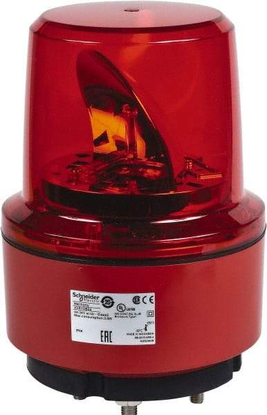 Schneider Electric - 24 VDC, 125 mAmp, Rotating Beacon LED Light - Surface Mounted, 7.05 Inch High, 130mm Diameter, 162 Flashes per min - A1 Tooling