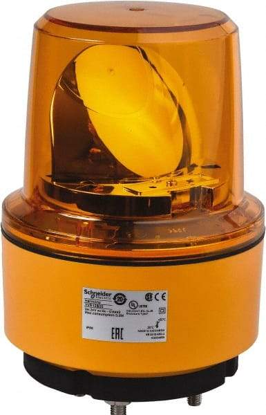 Schneider Electric - 24 VDC, 125 mAmp, Rotating Beacon LED Light - Surface Mounted, 7.05 Inch High, 130mm Diameter, 162 Flashes per min - A1 Tooling