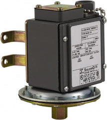 Square D - 4, 13 and 4X NEMA Rated, DPDT, 0.2 to 10 psi, Vacuum Switch Pressure and Level Switch - Adjustable Pressure, 120 VAC, 125 VDC, 240 VAC, 250 VDC, Screw Terminal - A1 Tooling