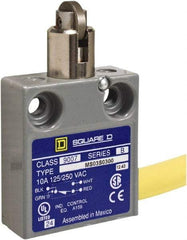 Square D - SPDT, NC/NO, 240 VAC, Prewired Terminal, Roller Plunger Actuator, General Purpose Limit Switch - 1, 2, 4, 6, 6P NEMA Rating, IP67 IPR Rating, 80 Ounce Operating Force - A1 Tooling