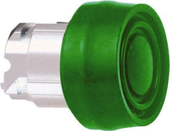 Schneider Electric - 22mm Mount Hole, Flush, Pushbutton Switch Only - Round, Green Pushbutton, Nonilluminated, Momentary (MO) - A1 Tooling