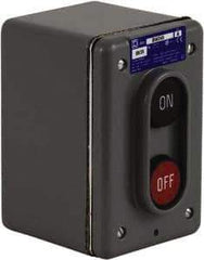 Schneider Electric - 2 Operator, Flush Pushbutton Control Station - Off, On (Legend), Momentary Switch, NO/NC Contact, NEMA 1, 4 - A1 Tooling