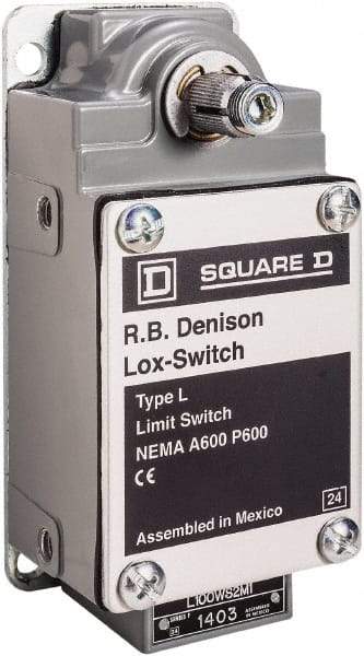 Square D - 3PDT, 2NC/NO, 600 Volt Screw Terminal, Rotary Spring Return Actuator, General Purpose Limit Switch - 1, 2, 4, 12, 13 NEMA Rating, IP67 IPR Rating - A1 Tooling