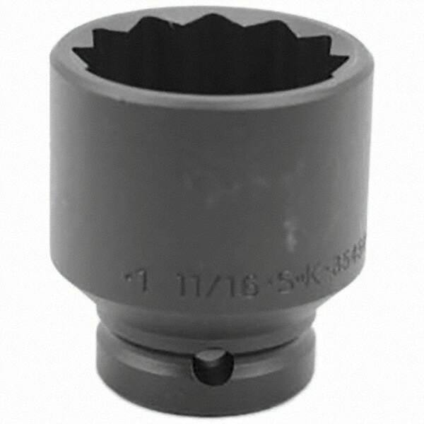 SK - Impact Socket - 3/4"DR 12PT 1-11/16" THIN WALL IMPACT SOCKET - A1 Tooling