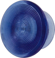 Schneider Electric - Extended Mushroom Head Pushbutton Switch Knob - Blue, Round Button, Incandescent Lamp, Illuminated - A1 Tooling