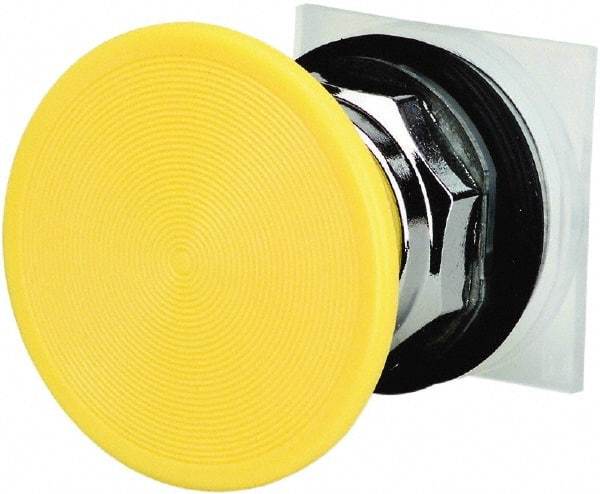 Schneider Electric - 30mm Mount Hole, Extended Straight, Pushbutton Switch Only - Yellow Pushbutton, Momentary (MO) - A1 Tooling