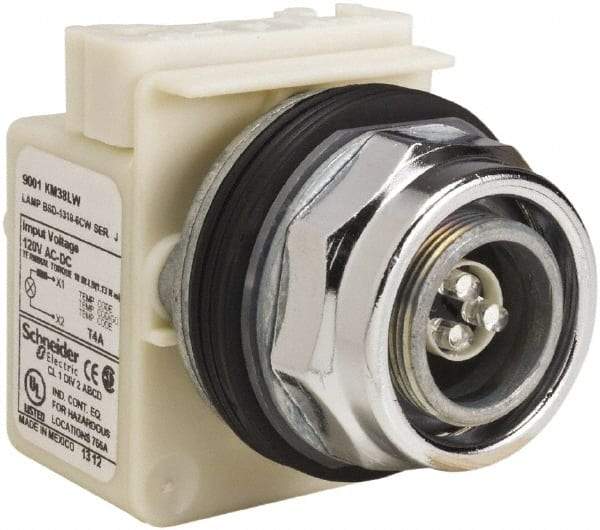 Schneider Electric - 120 V LED Pilot Light - Round Lens, Screw Clamp Connector - A1 Tooling