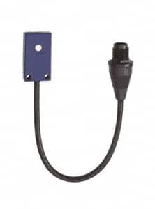 Telemecanique Sensors - PNP, 0.1m Detection, Flat, Ultrasonic Proximity Sensor - 3 Wires, IP67, 12 to 24 VDC, 8mm Wide - A1 Tooling