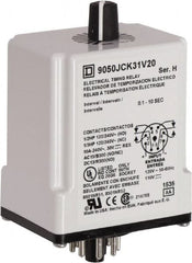 Square D - DPDT Time Delay Relay - 10 Contact Amp, 110 VDC & 120 VAC - A1 Tooling