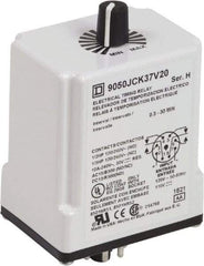 Square D - 0.3 to 30 min Delay, DPDT Time Delay Relay - 10 Contact Amp, 110 VDC & 120 VAC - A1 Tooling