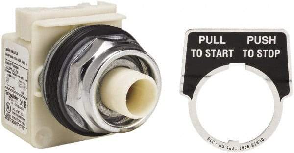 Schneider Electric - 30mm Mount Hole, Extended Straight, Pushbutton Switch Only - Maintained (MA) - A1 Tooling