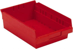 LEWISBins+ - 11-5/8" Deep, Red Hopper Shelf Bin - 4" High x 8-3/8" Wide x 11-5/8" Long - A1 Tooling