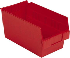 LEWISBins+ - 11-5/8" Deep, Red Hopper Shelf Bin - 6" High x 6-5/8" Wide x 11-5/8" Long - A1 Tooling