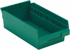 LEWISBins+ - 11-5/8" Deep, Green Hopper Shelf Bin - 4" High x 6-5/8" Wide x 11-5/8" Long - A1 Tooling