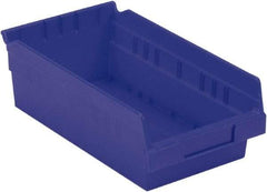 LEWISBins+ - 11-5/8" Deep, Blue Hopper Shelf Bin - 4" High x 6-5/8" Wide x 11-5/8" Long - A1 Tooling