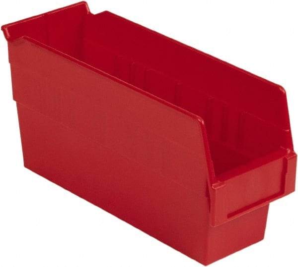 LEWISBins+ - 11-5/8" Deep, Red Hopper Shelf Bin - 6" High x 4-1/8" Wide x 11-5/8" Long - A1 Tooling