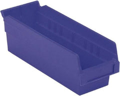 LEWISBins+ - 11-5/8" Deep, Blue Hopper Shelf Bin - 4" High x 4-1/8" Wide x 11-5/8" Long - A1 Tooling