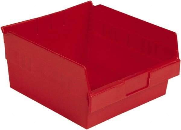 LEWISBins+ - 11-5/8" Deep, Red Hopper Shelf Bin - 6" High x 11-1/8" Wide x 11-5/8" Long - A1 Tooling