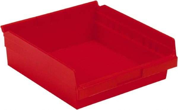 LEWISBins+ - 11-5/8" Deep, Red Hopper Shelf Bin - 4" High x 11-1/8" Wide x 11-5/8" Long - A1 Tooling