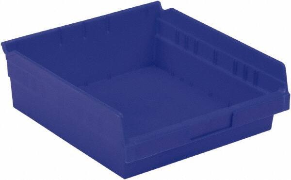 LEWISBins+ - 11-5/8" Deep, Blue Hopper Shelf Bin - 4" High x 11-1/8" Wide x 11-5/8" Long - A1 Tooling