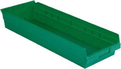 LEWISBins+ - 23-5/8" Deep, Green Hopper Shelf Bin - 4" High x 8-3/8" Wide x 23-5/8" Long - A1 Tooling