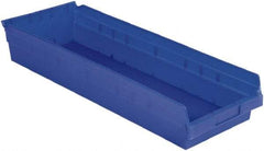 LEWISBins+ - 23-5/8" Deep, Blue Hopper Shelf Bin - 4" High x 8-3/8" Wide x 23-5/8" Long - A1 Tooling