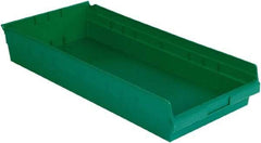 LEWISBins+ - 23-5/8" Deep, Green Hopper Shelf Bin - 4" High x 11-1/8" Wide x 23-5/8" Long - A1 Tooling