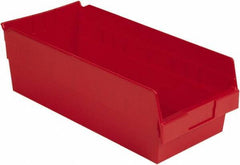 LEWISBins+ - 17-7/8" Deep, Red Hopper Shelf Bin - 6" High x 8-3/8" Wide x 17-7/8" Long - A1 Tooling