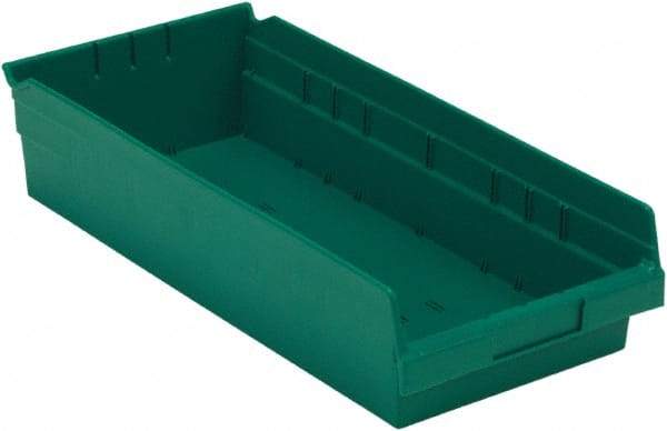 LEWISBins+ - 17-7/8" Deep, Green Hopper Shelf Bin - 4" High x 8-3/8" Wide x 17-7/8" Long - A1 Tooling