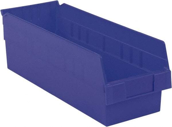 LEWISBins+ - 17-7/8" Deep, Blue Hopper Shelf Bin - 6" High x 6-5/8" Wide x 17-7/8" Long - A1 Tooling