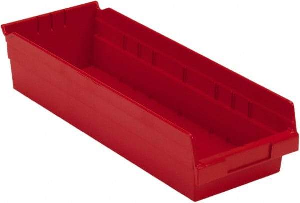 LEWISBins+ - 17-7/8" Deep, Red Hopper Shelf Bin - 4" High x 6-5/8" Wide x 17-7/8" Long - A1 Tooling