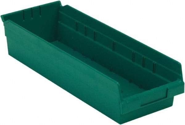 LEWISBins+ - 17-7/8" Deep, Green Hopper Shelf Bin - 4" High x 6-5/8" Wide x 17-7/8" Long - A1 Tooling