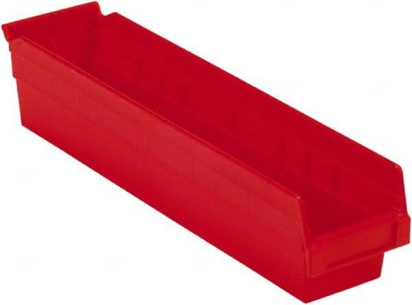 LEWISBins+ - 17-7/8" Deep, Red Hopper Shelf Bin - 4" High x 4-1/8" Wide x 17-7/8" Long - A1 Tooling