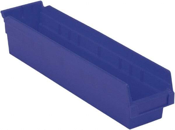 LEWISBins+ - 17-7/8" Deep, Blue Hopper Shelf Bin - 4" High x 4-1/8" Wide x 17-7/8" Long - A1 Tooling