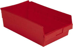 LEWISBins+ - 17-7/8" Deep, Red Hopper Shelf Bin - 6" High x 11-1/8" Wide x 17-7/8" Long - A1 Tooling