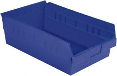 LEWISBins+ - 17-7/8" Deep, Blue Hopper Shelf Bin - 6" High x 11-1/8" Wide x 17-7/8" Long - A1 Tooling