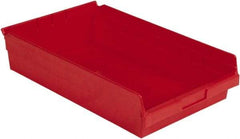 LEWISBins+ - 17-7/8" Deep, Red Hopper Shelf Bin - 4" High x 11-1/8" Wide x 17-7/8" Long - A1 Tooling